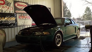 On 3 single turbo 2v Mustang GT Dyno pull