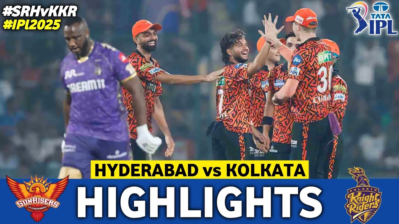 Sunrisers Hyderabad Vs Kolkata Knight Riders Match 68th IPL Highlights 2025 | SRH Vs KKR IPL