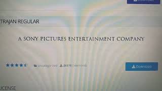 Fun Font #27: Sony Pic Ent byline (in Trajan Pro Font)