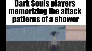 Dark Souls Players memorizing the attack patterns of a shower