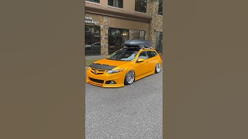 Slammed Acura tsx wagon #car #automobile #drift