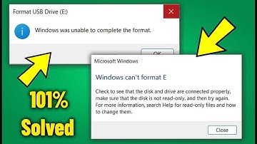 Fix Windows Can’t Format USB Drive - How To Solve Unable to Complete the Format SD Card / USB ✅