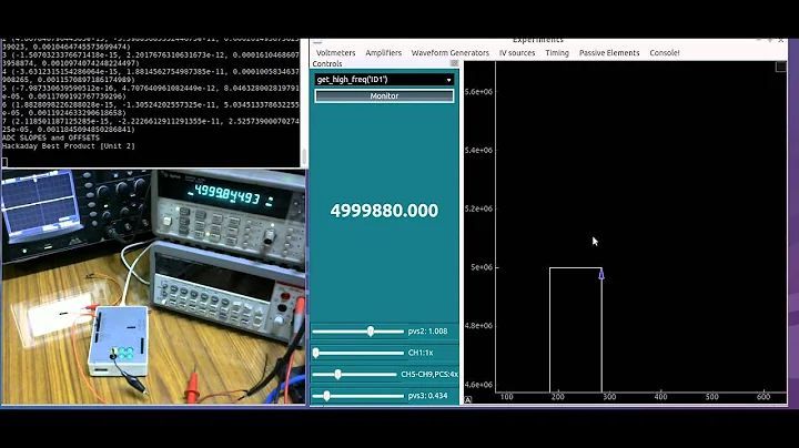 vLabtool's frequency counter accuracy comparison