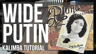 How to play Wide Putin (Song for Denise) by Mike Serbee on Kalimba (Tutorial)