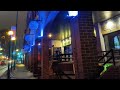 4K Winnipeg Walking Video 20 - Night Time Walk in Osborne Village - Winter