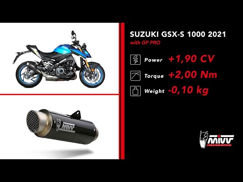 SILENCIEUX CARBONE MIVV GP PRO SUZUKI GSX-S 1000 2021-2024 vidéo