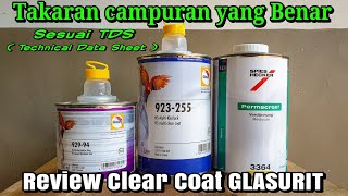 Review clear coat Glasurit HS || Takaran campuran & Hasil