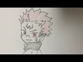 How To Draw Sukuna | Step By Step | Jujutsu Kaisen