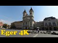 Walk around Eger Hungary 4K.