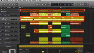 Logic Pro FastTrack 105: The Global Tracks - 7. Drummer  Arrangement Markers
