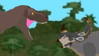 Tyrannosaurus Rex vs Sinoceratops animation - Drago Monsterverse