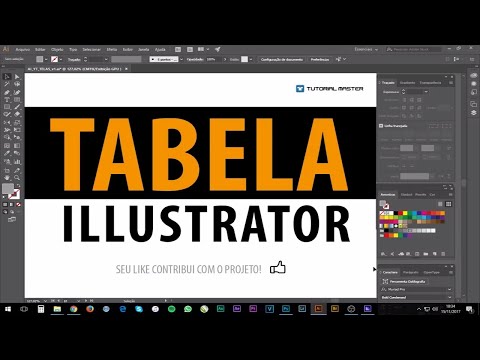 RÁPIDO E PRECISO - Veja como criar Tabela no Illustrator - Curso de Illustrator CC