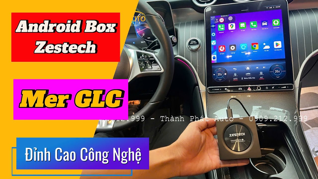 Android Box Mercedes GLC 200 Đời 2024 Màn Hình Đứng - Zestech DX14 PLus ...