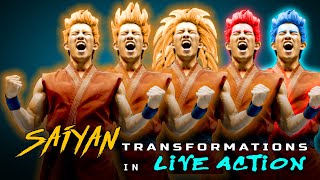 EVERY SAIYAN TRANSFORMATION IN REAL LIFE! | Challenge Goku: Ep 1 (Live Action DBZ)