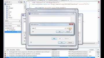 Validation Scenario in Oxygen XML Editor 12.1