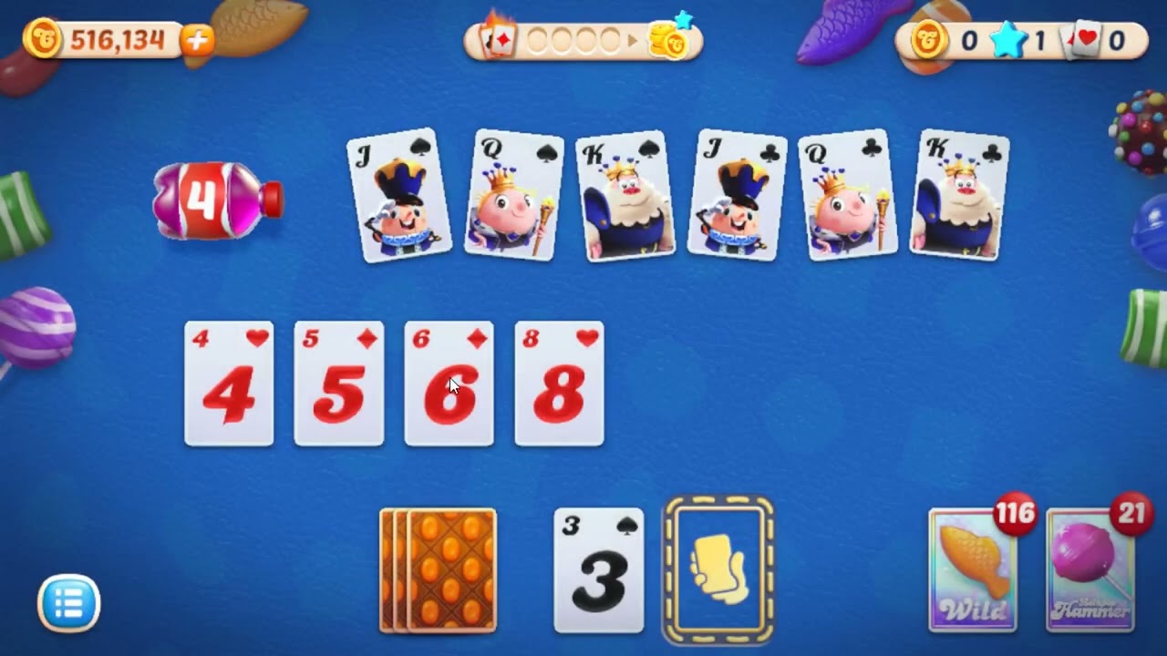 Candy Crush Solitaire Level 1401 - NO BOOSTERS GAMEPLAY 🍬🃏 | SKILLGAMING ✅