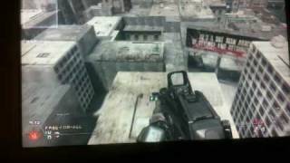 skidrow turns into a matrix type of scenary on cod MW2 wtf lol