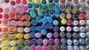 Organize My Markers With Me // sorting 120 markers ASMR (no talking)