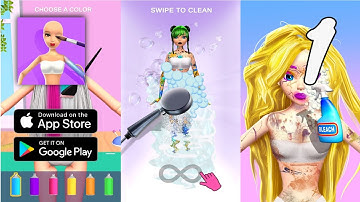 Doll Makeover - DIY 3D Dolly Gameplay Walkthrough Part 1 (Android, IOS)