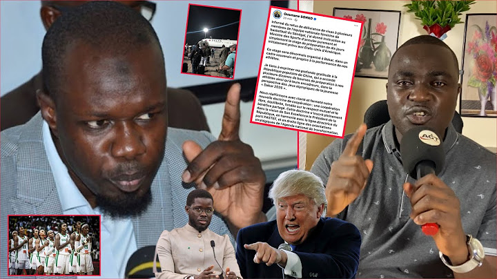 Urgent: La réponse pimentée de Ousmane SONKO à Trump après le refus de visa aux basketteuses…- AGT