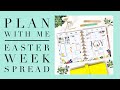 PLAN WITH ME | EASTER WEEK SPREAD | THE HAPPY PLANNER