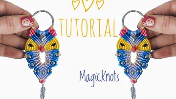 Macrame Owl KeyChain DIY - Easy macrame Owl Tutorial