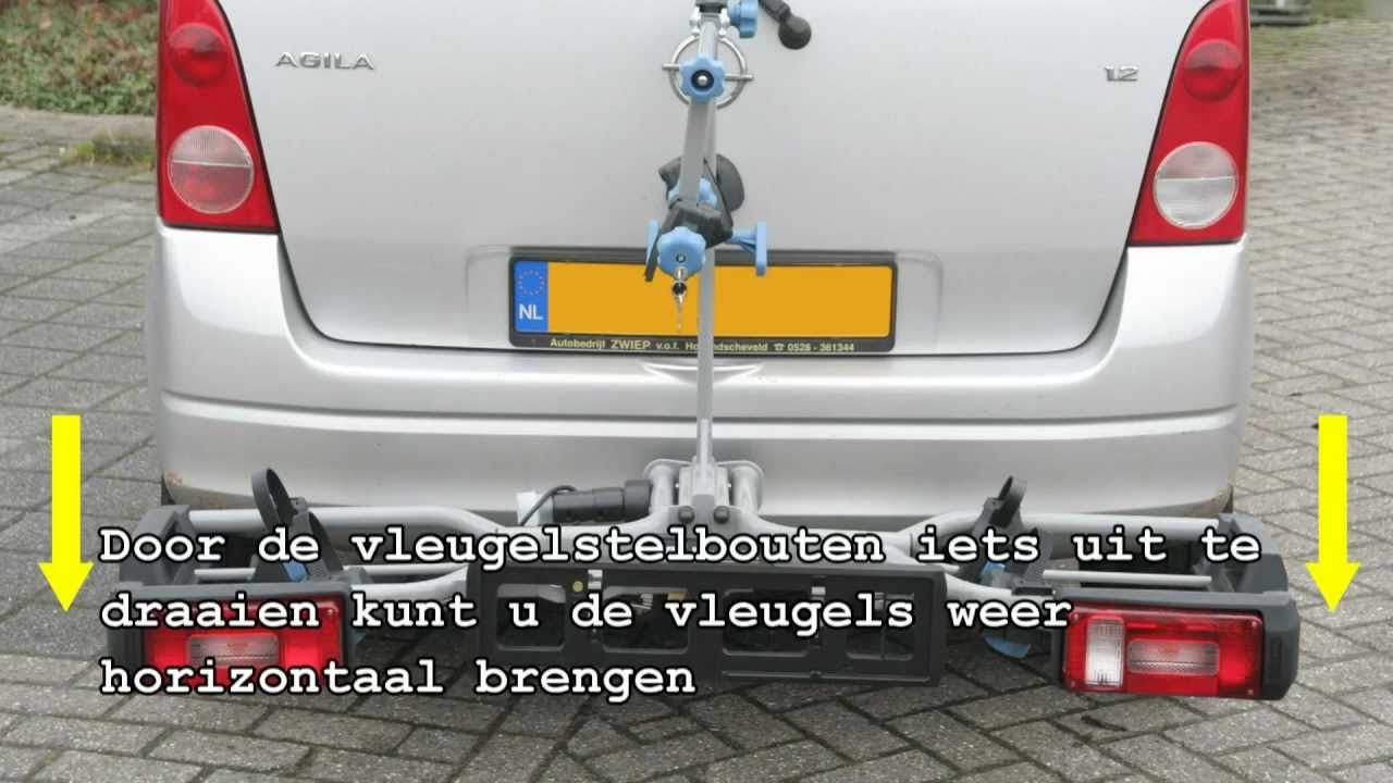 MovaNext fietsendrager / instructie voor het afstellen op een dunne trekhaakhals