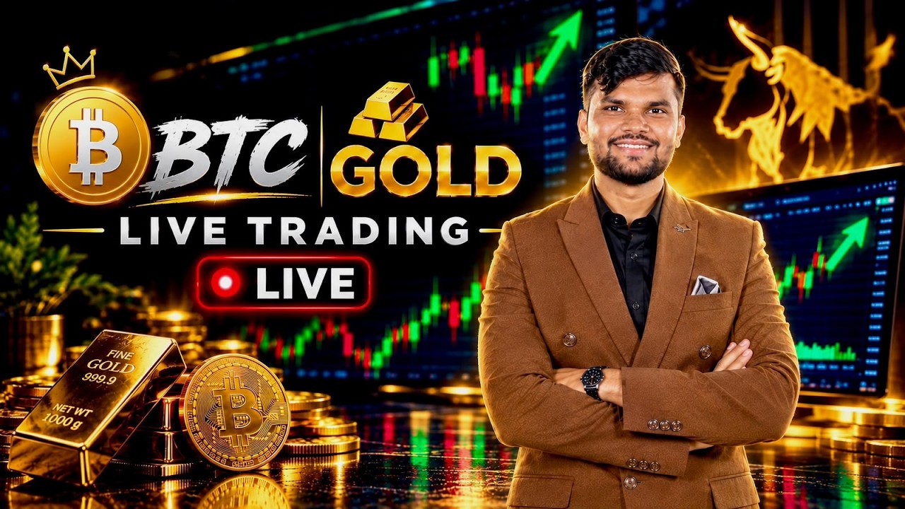 🔴LIVE CRYPTO & GOLD TRADING: HIGH-PROBABILTY SETUPS & LEVELS - YouTube