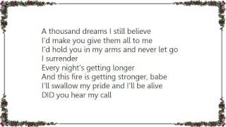 Céline Dion - I Surrender DVD Lyrics