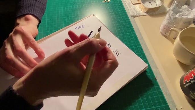How to Prepare a New Steel Nib for Dip Pen Writing in 5 Minutes! 