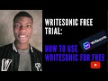 How to use writesonic free in 2023 beginners tutorial