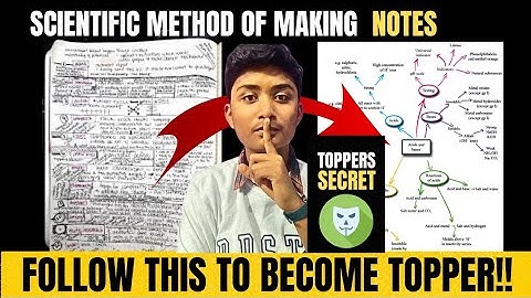 Scientific Method Of Making Notes 🔥| How To Make Best Short Notes | Ayush Kashyap