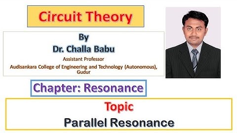 Parallel Resonance