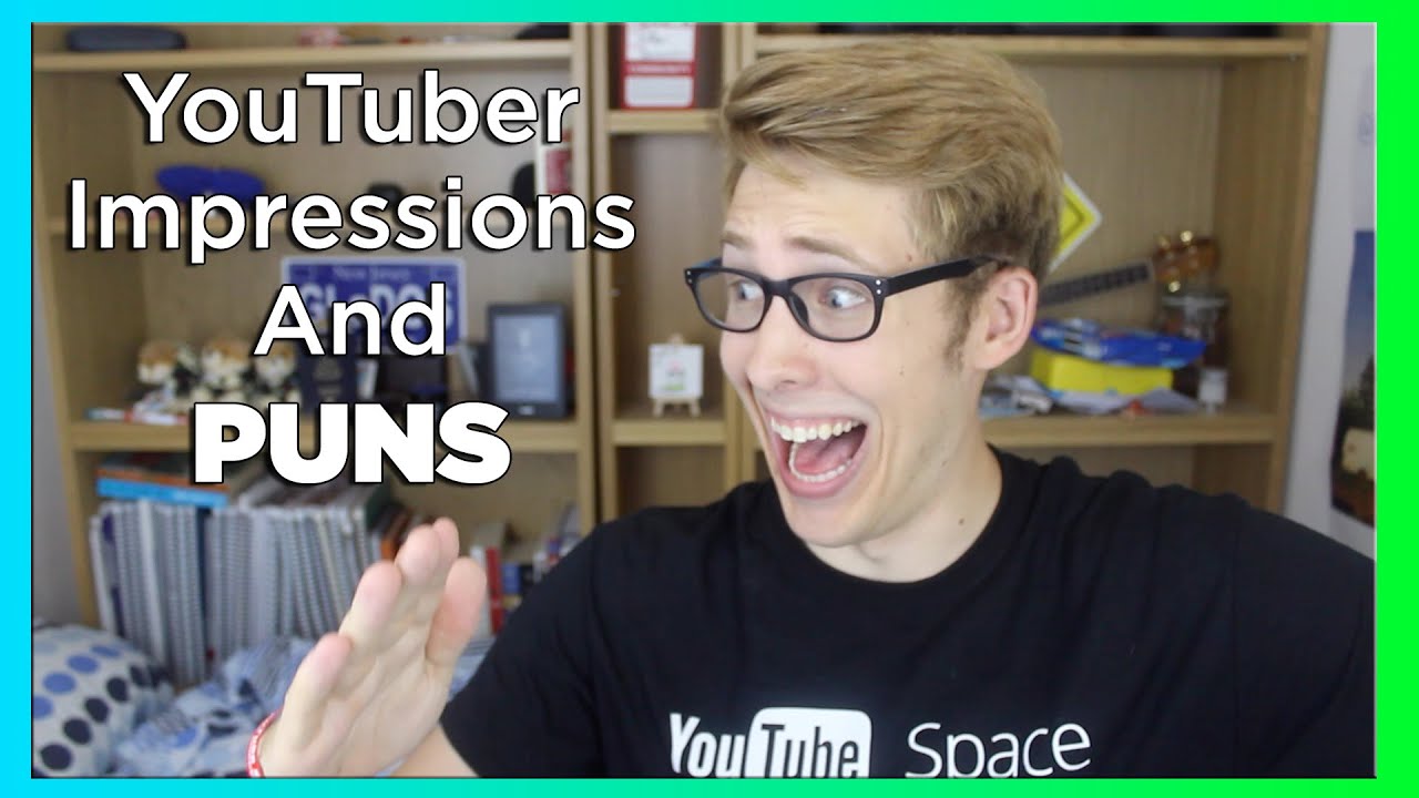 YOUTUBER IMPRESSIONS AND PUNS | Evan Edinger