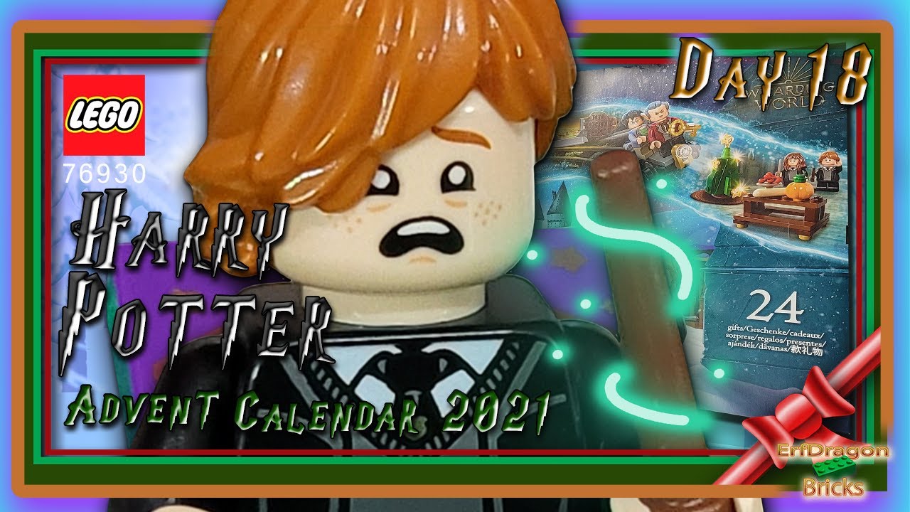 LEGO Harry Potter Calendar 2021 Day 18: Ron Weasley and the Chocolate Frog.