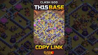 Unbeaten TH15 WAR Base Layout | Clash of Clans