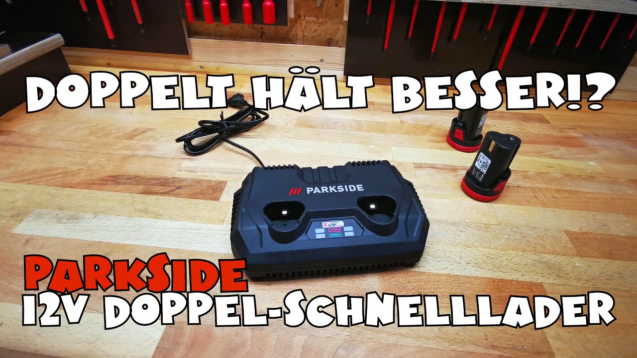 Doppelt gut? PARKSIDE® Doppel-Ladegerät A1 PDSLG 12 - YouTube