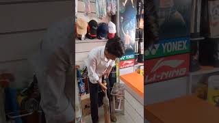 Aaj hum cricket bat tennis per grip apply #trending #youtube #shorts #cricket #bat #grip