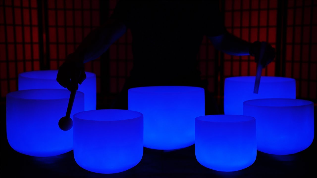 Relieve Tension Stress & Worry - 432Hz Crystal Bowls Healing Sound Bath ...