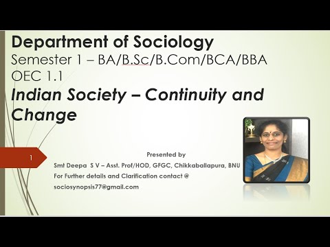 OEC 1.1(a)  Indian Society - Continuity and Change