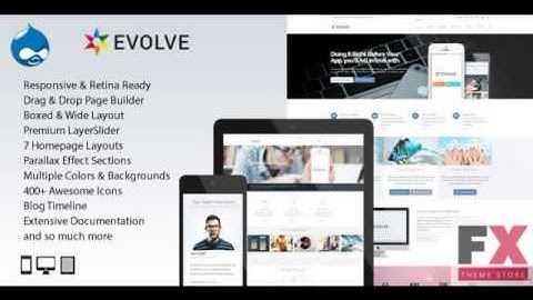 Preview Evolve - MultiPurpose Creative Drupal Theme TForest