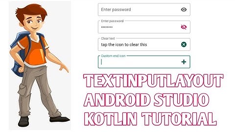 Text Input Layout Android Studio | How to use TextInputLayout in Android Studio