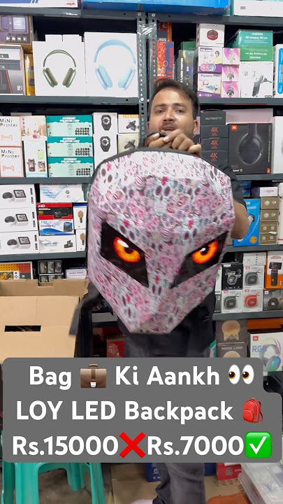 Loy LED riders backpack 🎒7000 rs only ✅❤️🔥👀 bag Ki aankh ‼️ #ledbag #ledridersbackpack