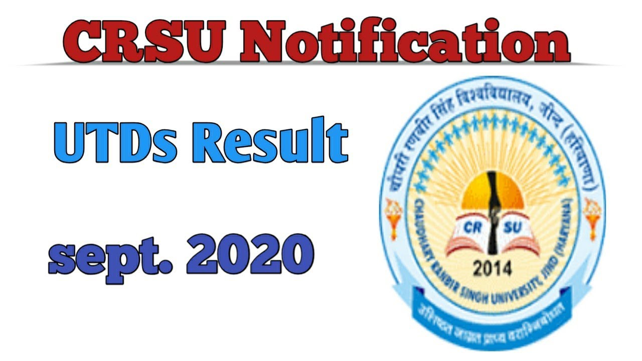 CRSU Result out (UTDs courses) || sept. 2020 || Naveen Dahiya