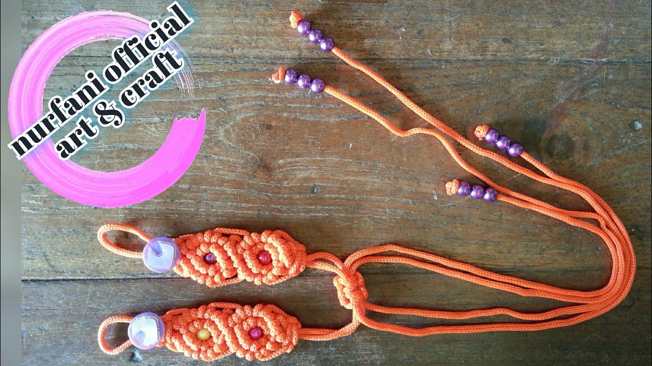 Konektor masker dari tali Kur / Satin EP 159  || Mask Connector || Mask Strap || Macrame