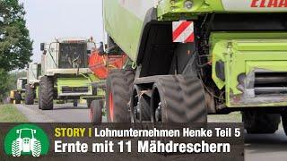 Lohnunternehmen Henke – Getreideernte + Strohpressen | Fendt &amp; Valtra Traktoren | Teil 5