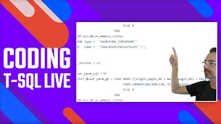 Famous Live Coding T-SQL for the First Responder Kit Profile