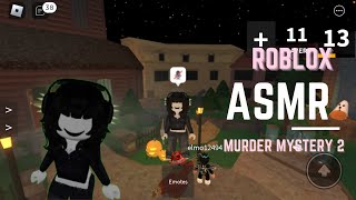ASMR| playing mm2 (👄sounds, spoolie nibbling) 🍓🍒