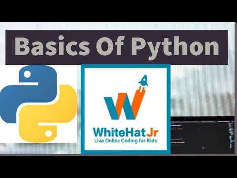 Python Basics |White Hat Jr| Python Tutorial For Beginners | Input, print, Module Functions.2020