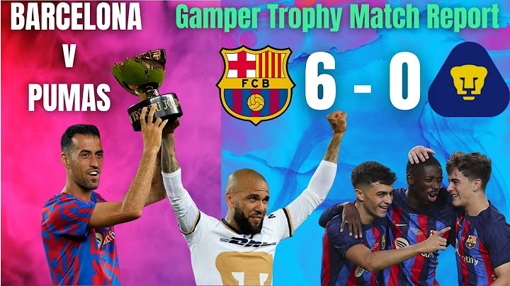 GOAL FEST in the GAMPER. BARCELONA 6 - 0 PUMAS. Match Review. Gamper Trophy.